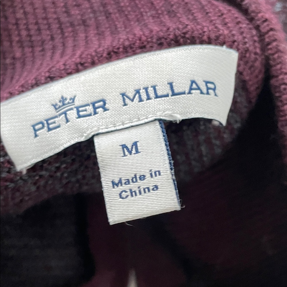 Peter Millar Maroon Knit Pullover - image 2